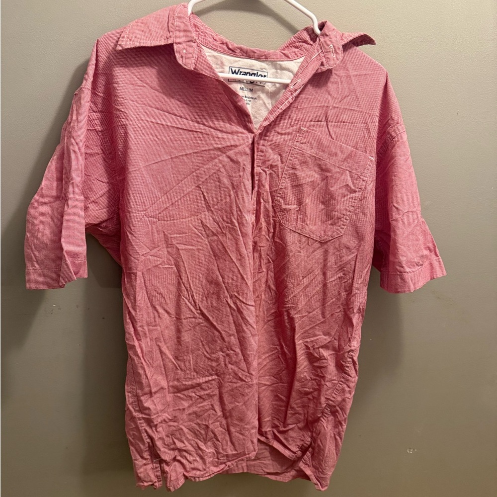 Wrangler Men's red Casual Button Down Shirt